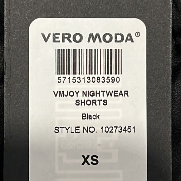 Vera MODA Black Joy Nightwear Bra Top and Shorts size XS - Picture 13 of 16